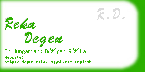 reka degen business card